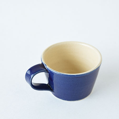 デミカップ&ソーサー【陶器・インディゴブルー】／森永 淳俊