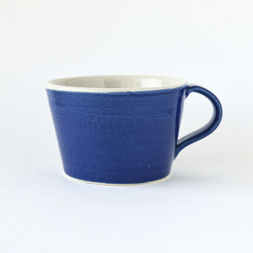 マグカップ【陶器・インディゴブルー】／森永 淳俊