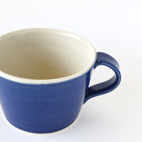 マグカップ【陶器・インディゴブルー】／森永 淳俊