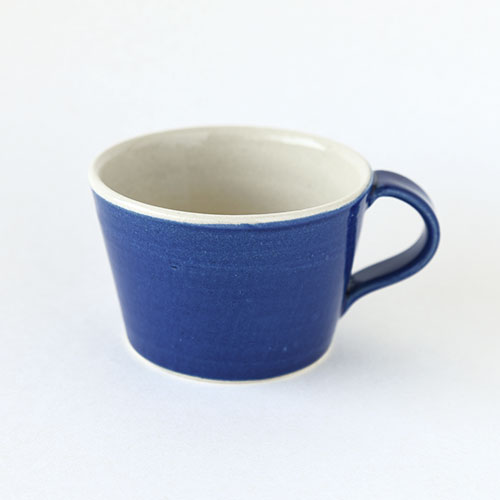 マグカップ【陶器・インディゴブルー】／森永 淳俊