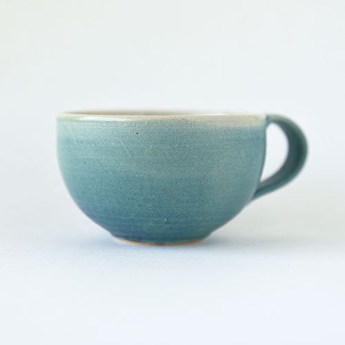 スープボウル【陶器・ターコイズ】／森永 淳俊