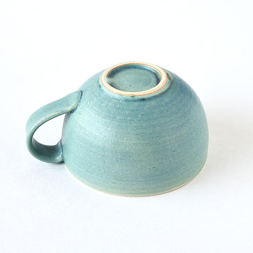 スープボウル【陶器・ターコイズ】／森永 淳俊