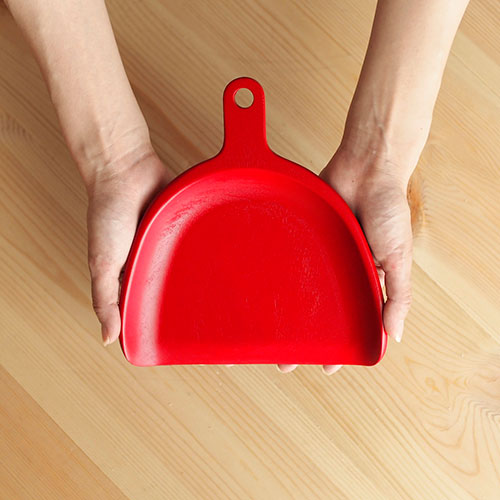 木のちりとり(赤) /オープンスタジオ