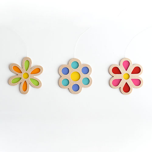木製モビール・花/おとぎ屋