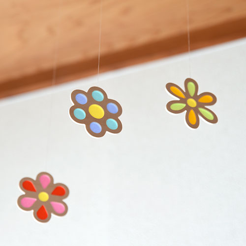 木製モビール・花/おとぎ屋