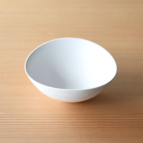 白釉 だ円小鉢【陶器】／十河 隆史(T-POTTERY)