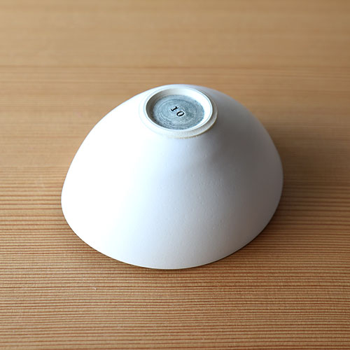 白釉 だ円小鉢【陶器】／十河 隆史(T-POTTERY)