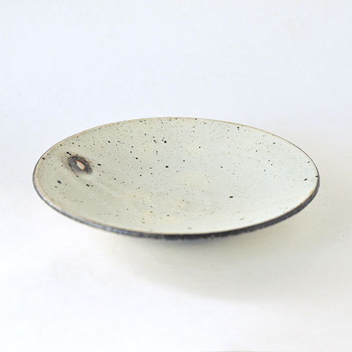 粉引 6寸ろくろ平皿【陶器】｜十河 隆史