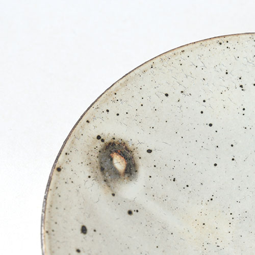 粉引 6寸ろくろ平皿【陶器】｜十河 隆史