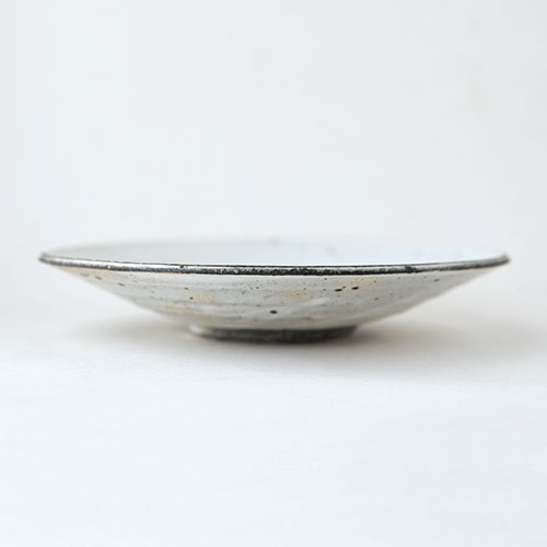粉引 7寸ろくろ平皿【陶器】｜十河 隆史