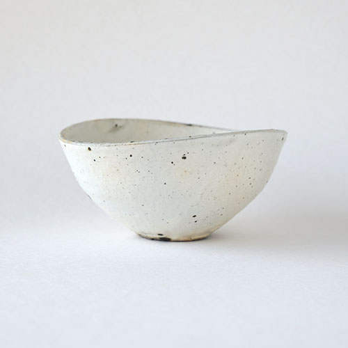 粉引 だ円小鉢【陶器】／十河 隆史(T-POTTERY)｜手しごと雑貨のお店 LienTe