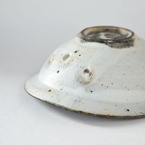 粉引 だ円兜鉢・小【陶器】／十河 隆史(T-POTTERY)