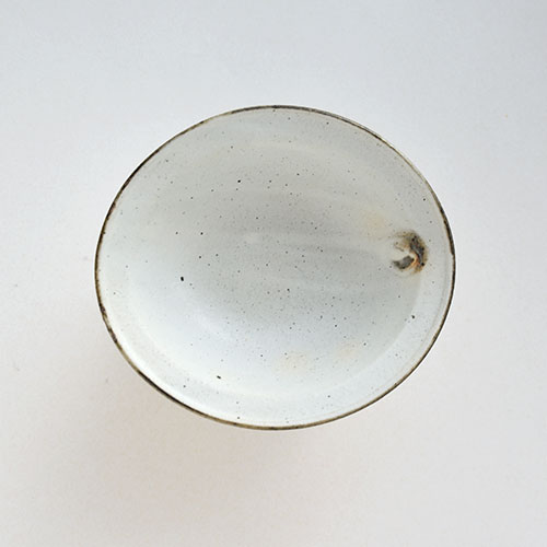 粉引 だ円兜鉢・小【陶器】／十河 隆史(T-POTTERY)