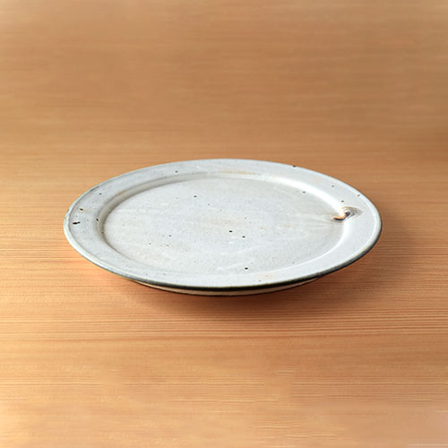 TPOTTERY 十河隆史 粉引リムプレート 2枚