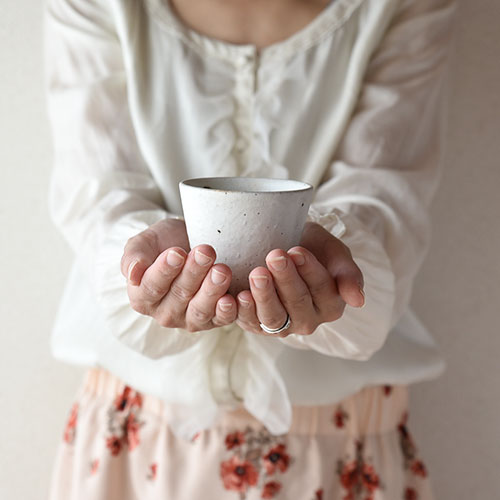 粉引 そばちょこ／十河 隆史