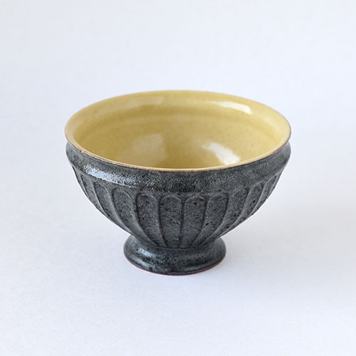 古色しのぎ カフェオレボウル【陶器】／十河 隆史(T-POTTERY)｜手