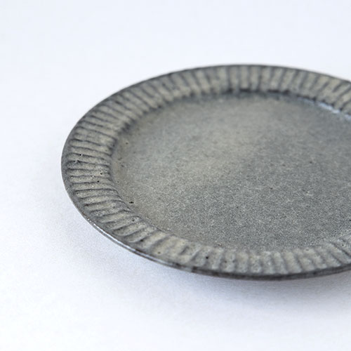 古色しのぎ ソーサー【陶器】／十河 隆史