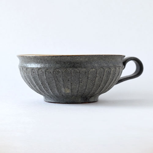 古色しのぎ スープボウル【陶器】／十河 隆史