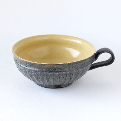 古色しのぎ スープボウル【陶器】／十河 隆史