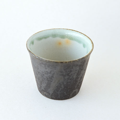 白黒 そばちょこ【陶器】／十河 隆史(T-POTTERY)