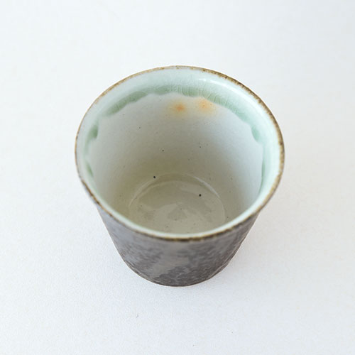 白黒 そばちょこ【陶器】／十河 隆史(T-POTTERY)