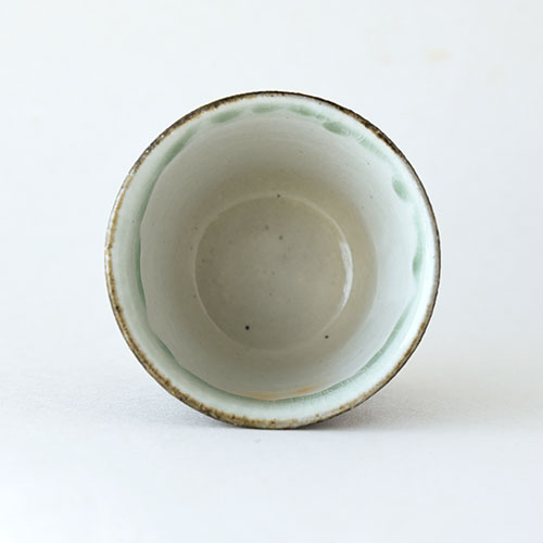 白黒 そばちょこ【陶器】／十河 隆史(T-POTTERY)