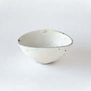 粉引 だ円小鉢【陶器】／十河 隆史