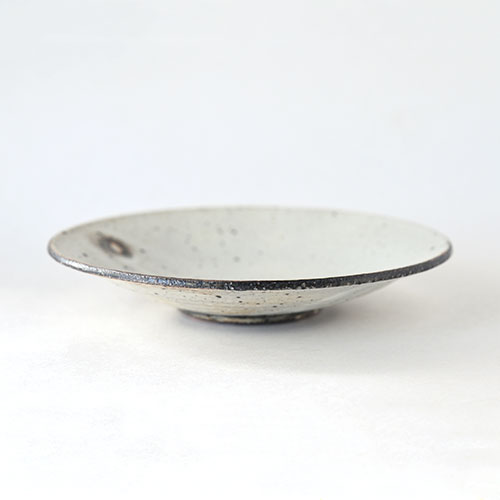 粉引 6寸ろくろ平皿【陶器】｜十河 隆史