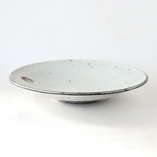 粉引 7寸ろくろ平皿【陶器】｜十河 隆史