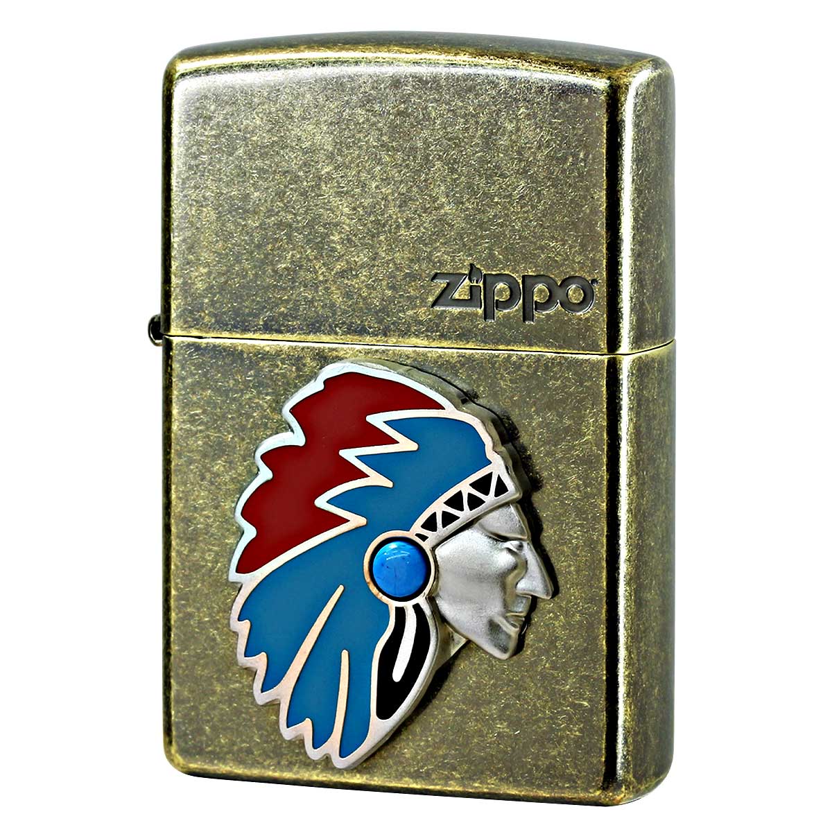 Zippo ジッポー ネイティブアメリカン メタル Native Americans Metal 真鍮バレル 63500298