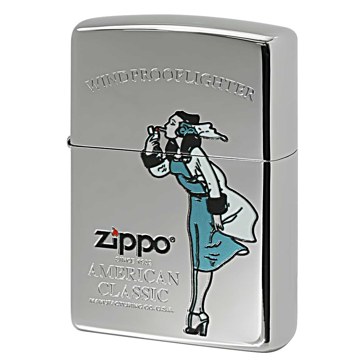 Zippo ジッポー ウインディ ガール Windy Girl クリアカラー ブルー ウィンディ_CLBL