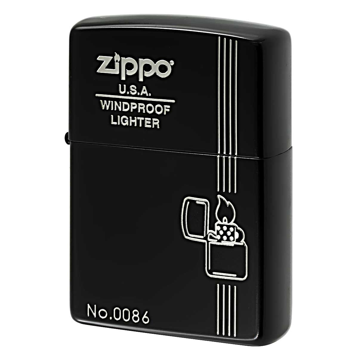 Zippo ジッポー ジッポ ライター クラッシック ZIPPO ブラックマット シリアル番号 MBKS_ZP
