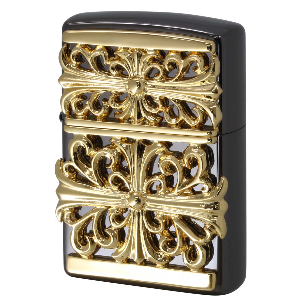 Zippo ジッポー クロス 十字架 メタル クロスジャケット ブラックニッケル Metal Jacket Cross CROM_BKGD