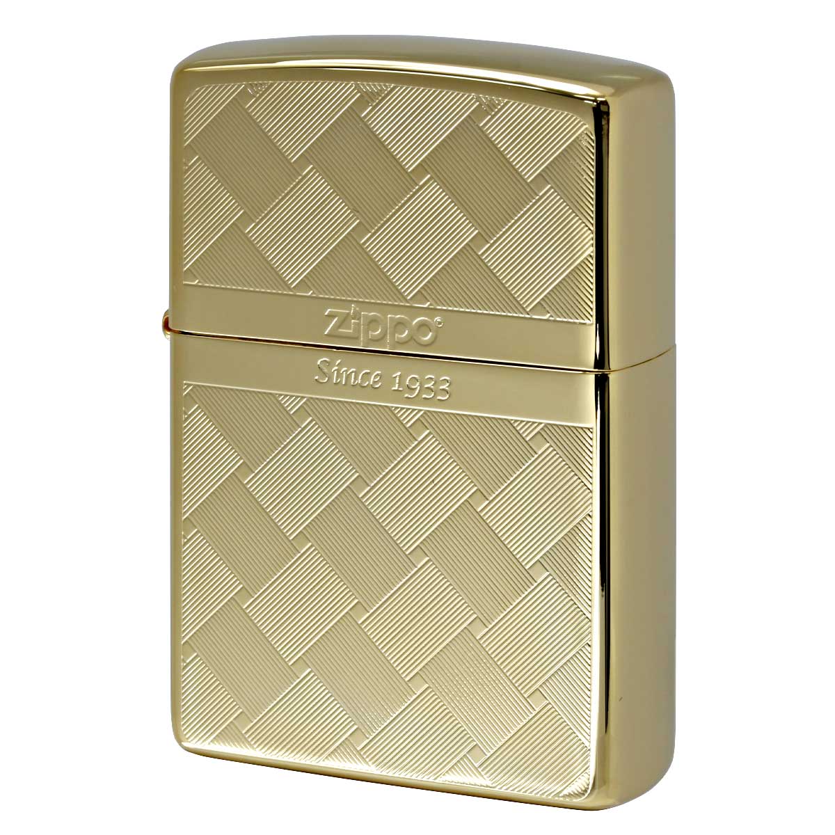 Zippo ジッポー 網目模様 両面加工 つむぎ ゴールド Tsumugi MESH 2G-MESH