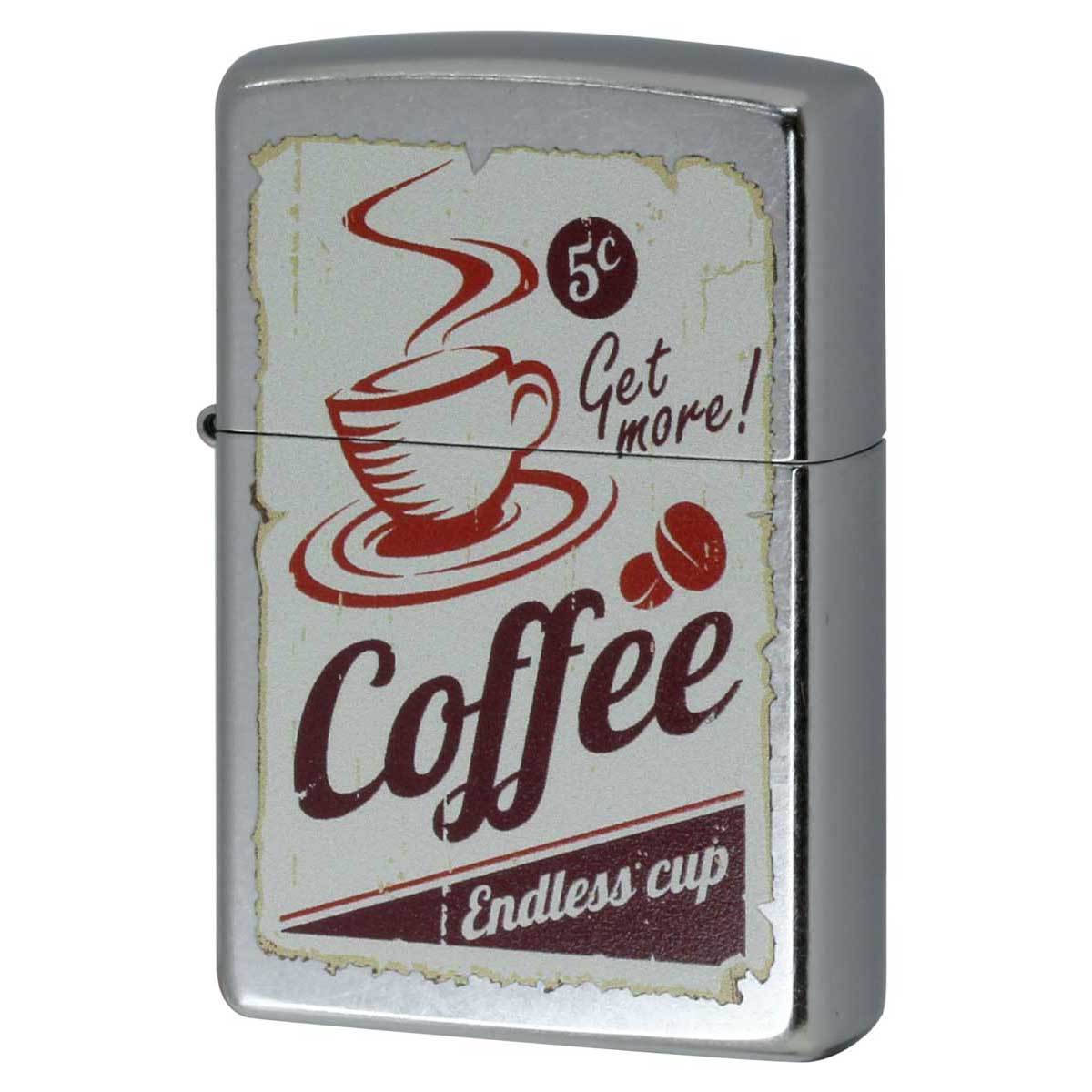 Zippo ジッポー コーヒー プリント加工 Coffee ＃207 Emboss printing  EP-KF メール便可