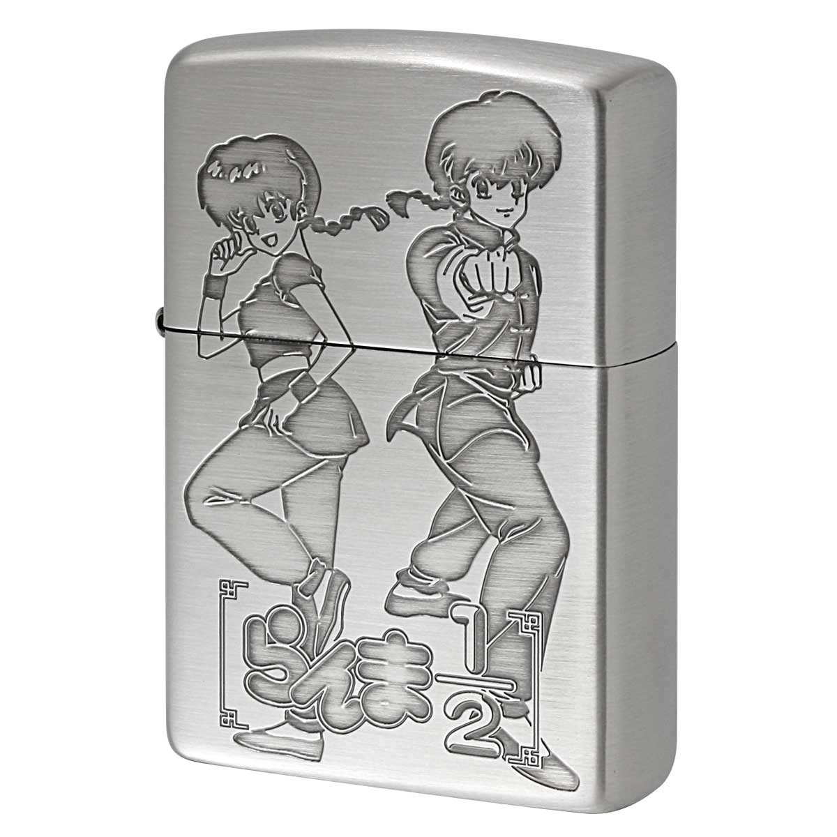 Zippo ジッポー らんま1/2 小学館 高橋留美子先生 銀サテン 古美仕上げ シルバー