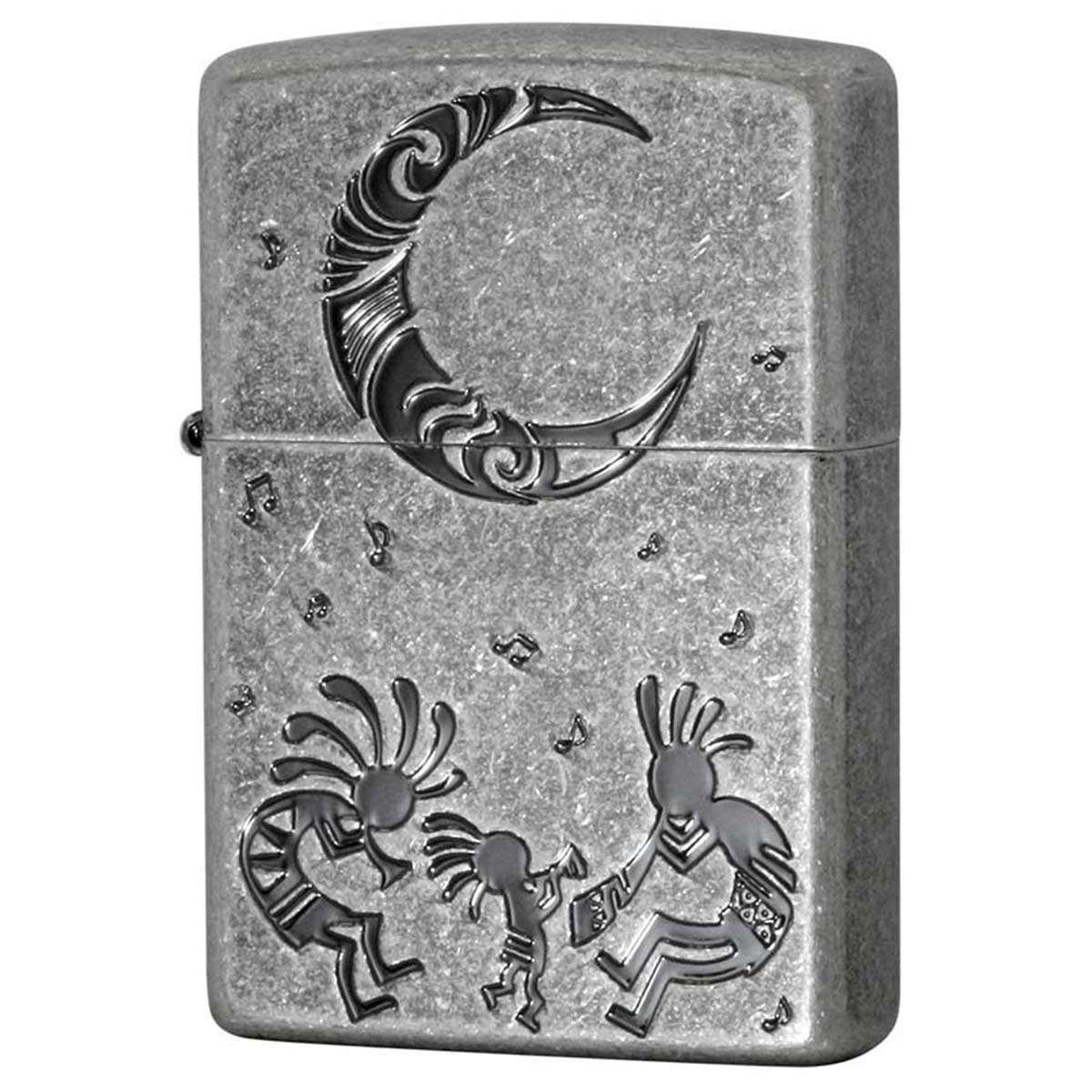 Zippo ジッポー ココペリ 精霊 アメリカンインディアン シルバー 1201S610