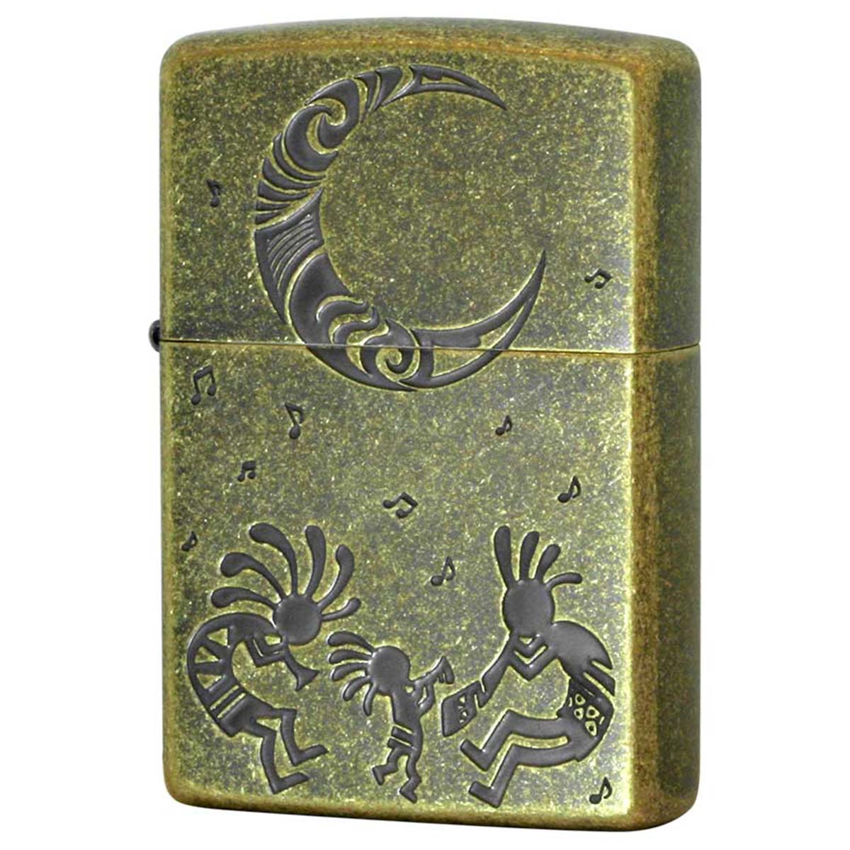 Zippo ジッポー ココペリ 精霊 アメリカンインディアン ブラス 1201S611