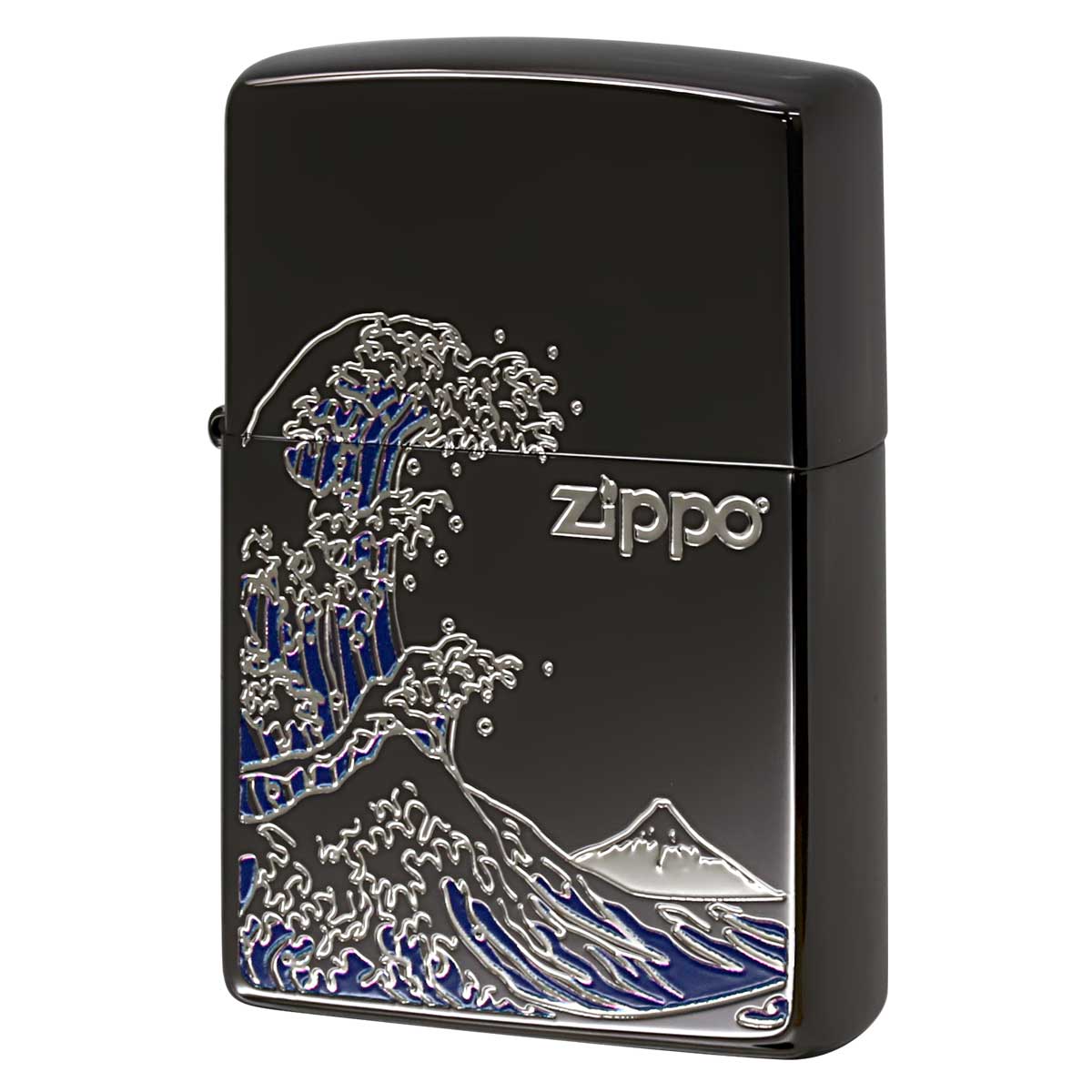 Zippo ジッポー 浪裏 ナミウラ 和柄 ブラック BK 1201S906