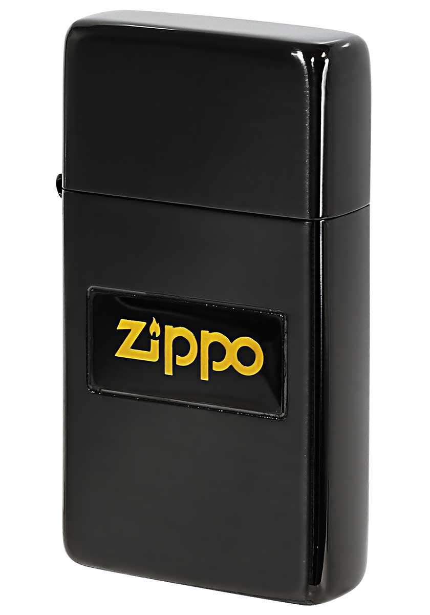 Zippo ジッポー SLIM ARMOR スリムアーマー 液晶ロゴ ブラック ＃1 メール便可