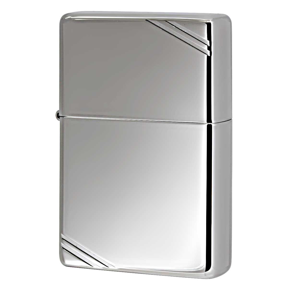 Zippo ジッポー 1937レプリカ 無地 シルバー 鏡面 フラットトップ ビンテージ ダイヤゴナルライン ハイポリッシュクローム High Polish Chrome Vintage No.260 メール便可