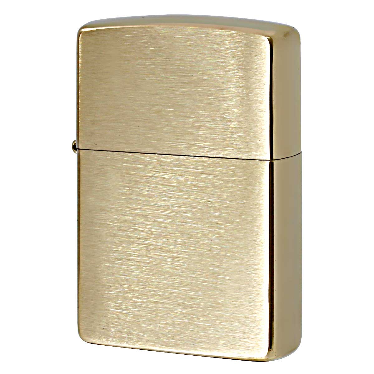 Zippo ジッポー 無地 真鍮無垢 ブラス つや消し ブラッシュドソリッドブラス Brushed Solid Brass No.204 刻印無し メール便可