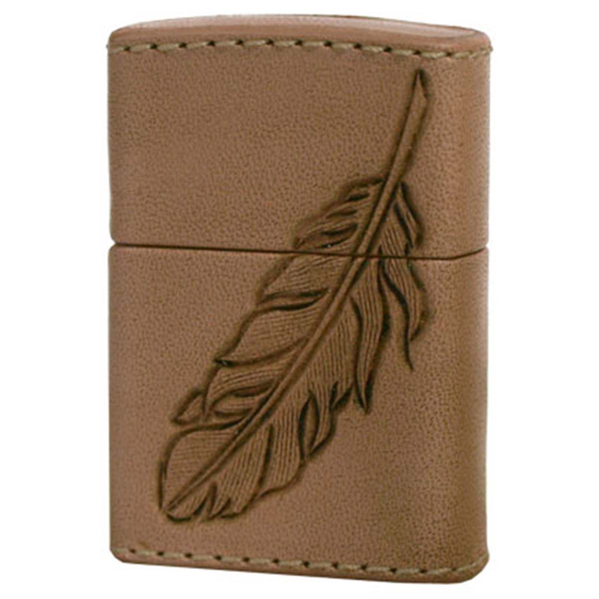 Zippo ジッポー 革巻き レザー ワークス カオス Leather Works CHAOS LWC Z フェザー