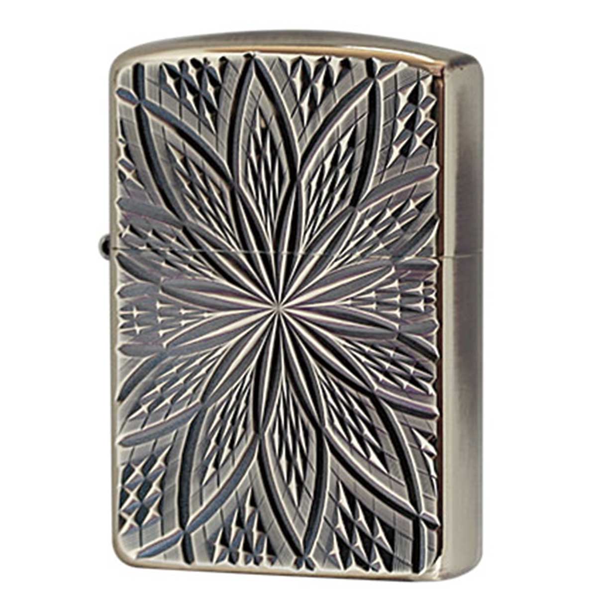 Zippo ジッポー ダイヤモンドカット ブラスいぶし D C BLOOM2 A メール便可