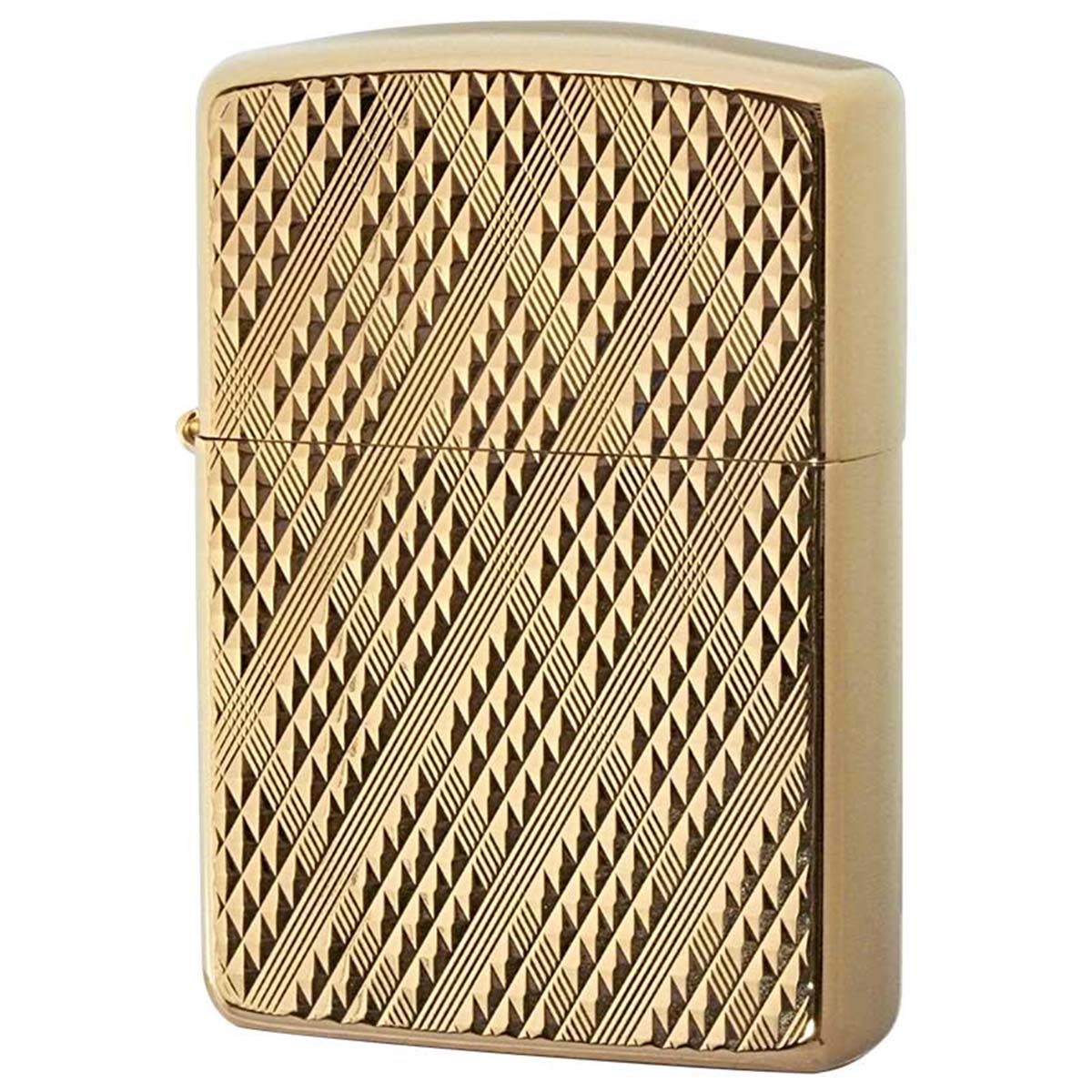 Zippo ジッポー アーマー ディアマンテ ダイアモンド彫刻 金メッキ 両面加工 ARMOR Diamante Gold Plate ゴールドタンク GP-A