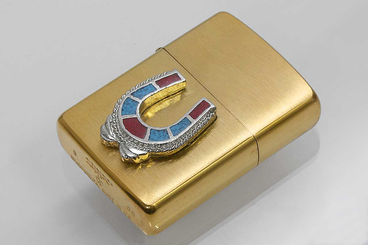 Zippo ジッポー 絶版・2005年製造 ARMOR アーマー ＃168 メタルエンブレム ホースシュー メール便可
