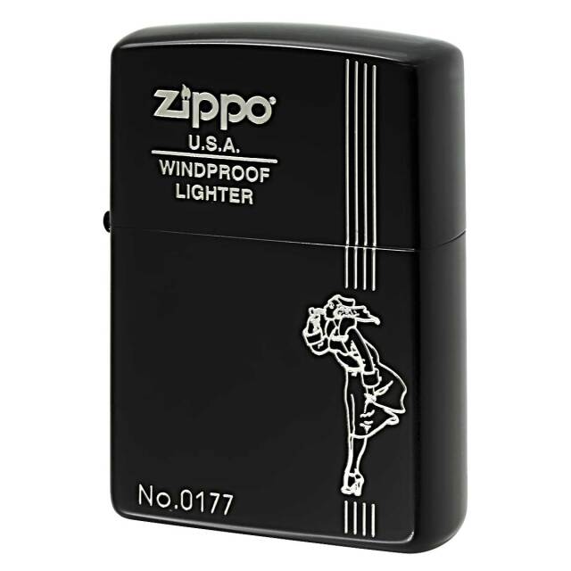 Zippo ジッポー ウインディ ガール クラッシック Windy Girl ブラックマット シリアル番号 MBKS_WI