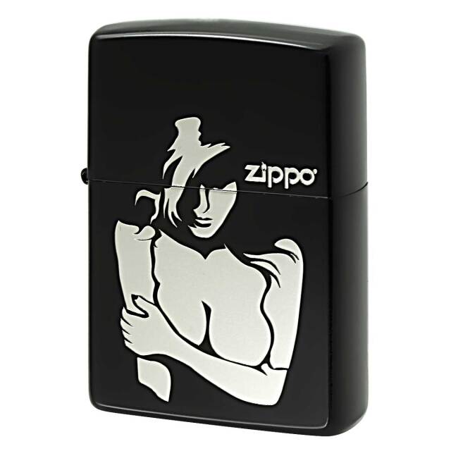 Zippo ジッポー セクシー レディ ガール バスト SEXY GIRL ブラックマット シルバー BST_MBKS