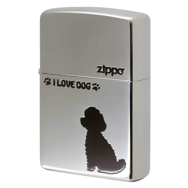 Zippo ジッポー トイプードル 犬 ドック 銀いぶし TP_SI1