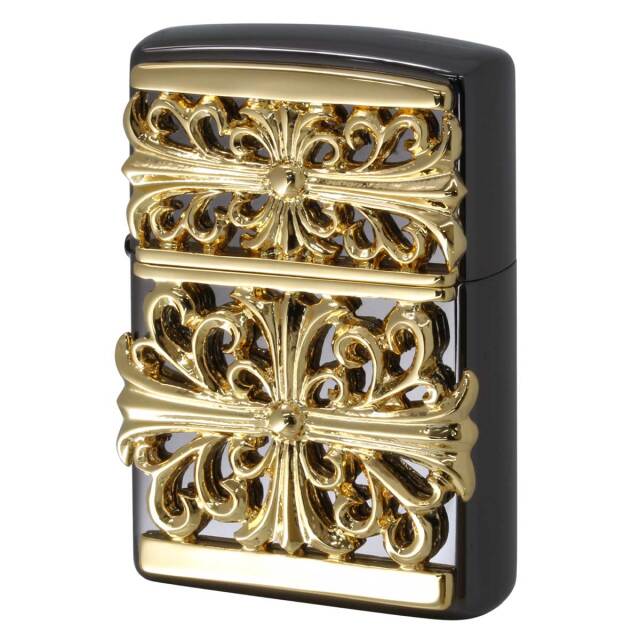 Zippo ジッポー クロス 十字架 メタル クロスジャケット ブラックニッケル Metal Jacket Cross CROM_BKGD